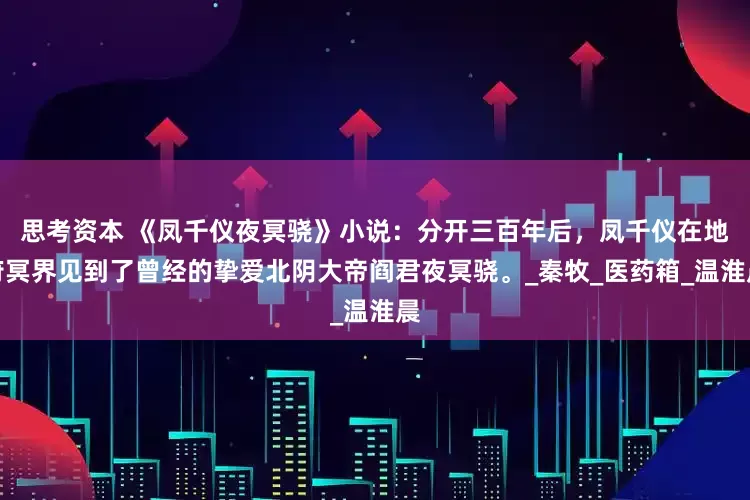 思考资本 《凤千仪夜冥骁》小说：分开三百年后，凤千仪在地府冥界见到了曾经的挚爱北阴大帝阎君夜冥骁。_秦牧_医药箱_温淮晨